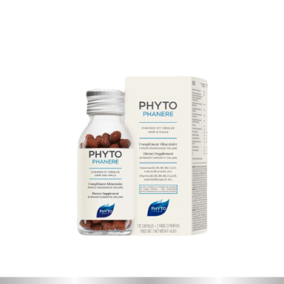 Phyto Phanere 120 capsules 1 month hair nail & skin ไฟโต บำรุงผมและเล็บ รากผมแข็งแรง ลดผมร่วง Phyto Paris Phanere  PHYTO PHANERE