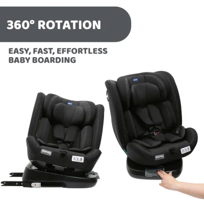 Unico Evo i-Size 360° Car Seat ISOFIX Top Tether  |  Black