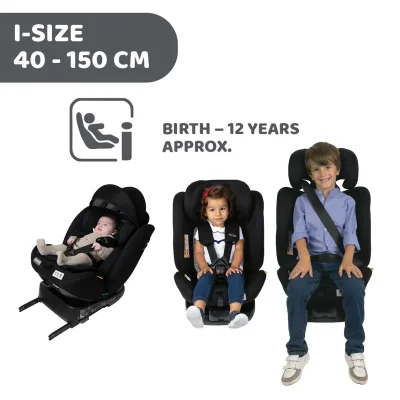 Unico Evo ISize Air Car Seat - Black