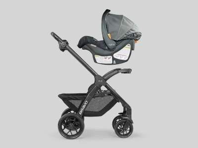 Bravo LE Cleartex Stroller - Pewter USA