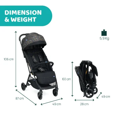 Glee Lightweight Auto Fold Stroller 0M+