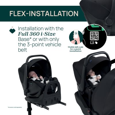 KORY Essential i-Size Car Seat - Black