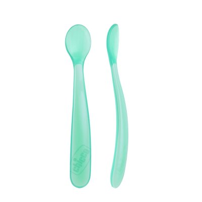 Soft Silicone Spoon Bi-Pack 6M+ (2 pack isi 2) Soft Silicone Spoon Bi-Pack 6M+ (2 pack isi 2)