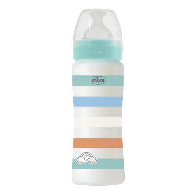 Well Being PP Feeding Bottle 330ml Fast Flow - 6M+