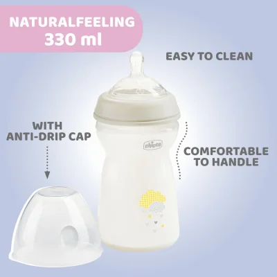 Natural Feeling Anti-Colic Feeding Bottle PP 330ml - 6M+