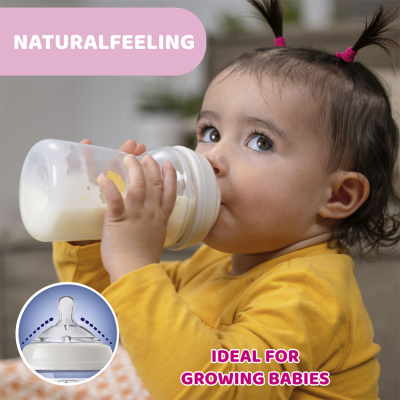 Natural Feeling Anti-Colic Feeding Bottle PP 330ml - 6M+