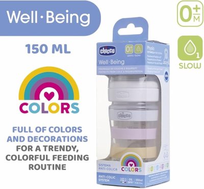 Well Being PP Feeding Bottle 150ml Slow Flow - 0M+