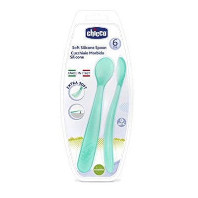Soft Silicone Spoon Bi-Pack 6M+ (2 pack isi 2) Soft Silicone Spoon Bi-Pack 6M+ (2 pack isi 2)