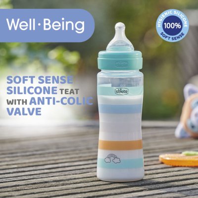 Well Being PP Feeding Bottle 330ml Fast Flow - 6M+