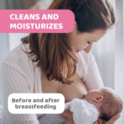 Breast Wipes Non Alcohol - 72 Pcs