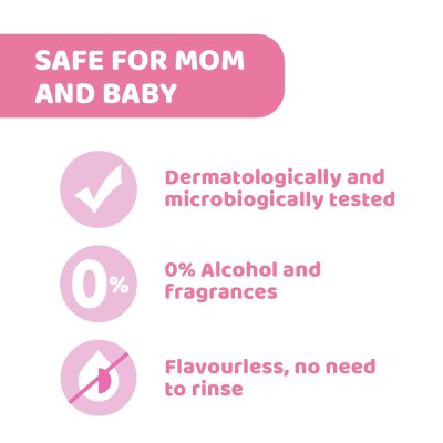 Breast Wipes Non Alcohol - 72 Pcs