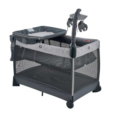 Lullaby Zip Playard Portable Baby Crib - Driftwood USA