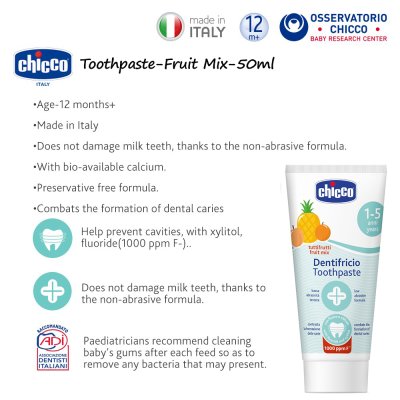 Toothpaste  Fruit Mix with Fluoride 50ml -12M+