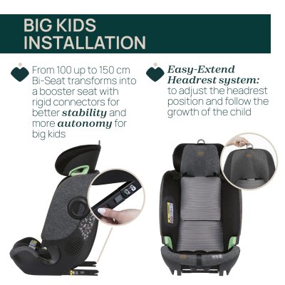 Bi-Seat i-Size Air Without Base (61-150cm)