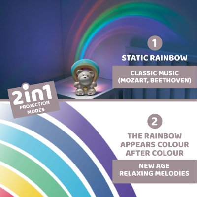 First Dreams Rainbow Projector Bear 0M+