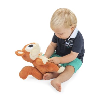 Electronic Cuddly Toy Squirrel with Light and Music 0M+