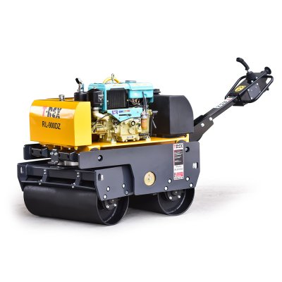 รถบดเดินตาม T-REX RL900DZ | 9HP แรงอัด 30KN ลูกกลิ้งคู่ เอวอ่อน