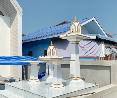 ชุดศาลพระภูมิโมเดิร์นเทวารินทร์ ครบเซ็ต 4 ชิ้น พร้อมโต๊ะบูชา ราคาโรงงาน ดอนคลัง