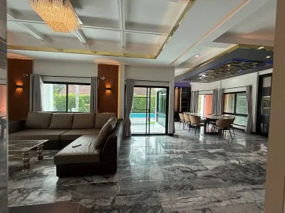 Pool villa for sale or rent Pattaya Land and House Village Soi Map Ta To