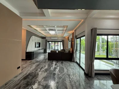 Pool villa for sale or rent Pattaya Land and House Village Soi Map Ta To