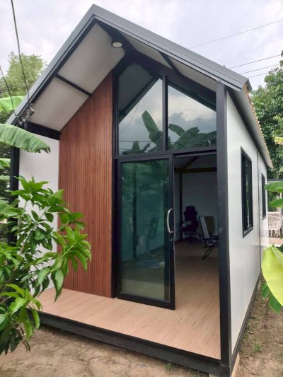 บ้านนอร์ดิกบ้าทรงจั่วขนาด3*7เมตร
