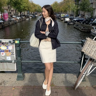 SOMETHING GINGHAM LINING DENIM JACKET