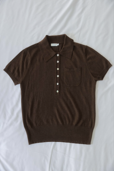 SOMETHING PREPPY POLO KNIT
