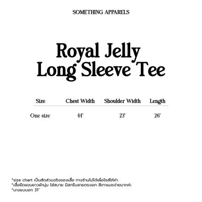 SOMETHING ROYAL JELLY LONG SLEEVE TEE