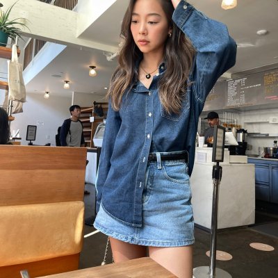 SOMETHING APPARELS DENIM SHIRT