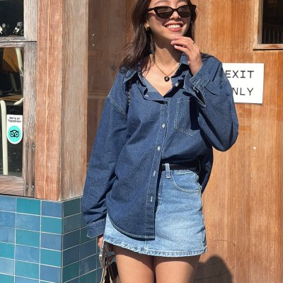 SOMETHING APPARELS DENIM SHIRT