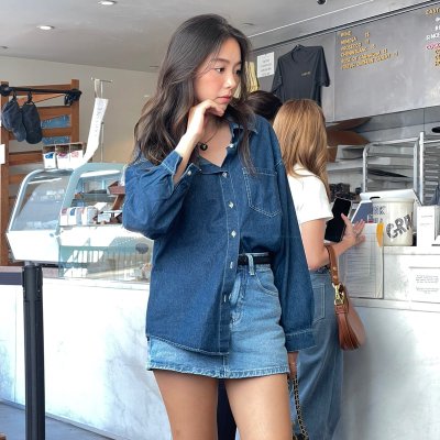 SOMETHING APPARELS DENIM SHIRT