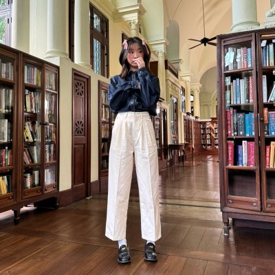 SOMETHING COOKIE AND CREAM TROUSER