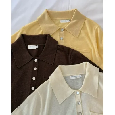 SOMETHING PREPPY POLO KNIT