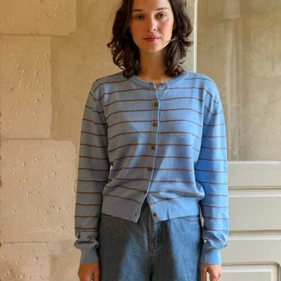 SOMETHING FORGET ME NOTS CARDIGAN