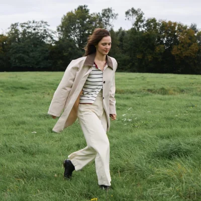 SOMETHING ALMOND COAT