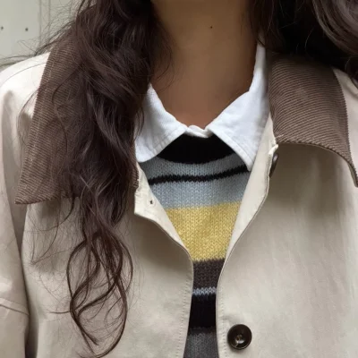 SOMETHING ALMOND COAT