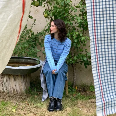 SOMETHING FORGET ME NOTS CARDIGAN