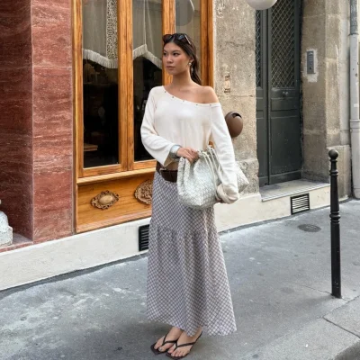 SOMETHING CUSTARD OFF SHOULDER TOP