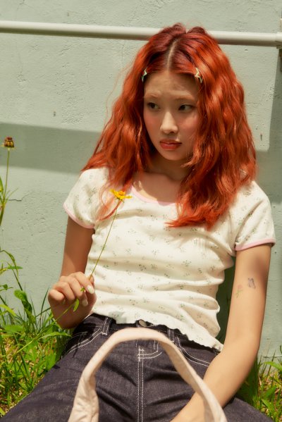 SOMETHING FAIRY FLORAL TOP