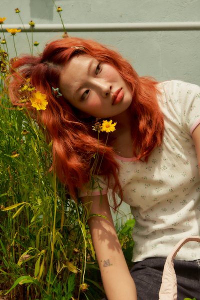 SOMETHING FAIRY FLORAL TOP