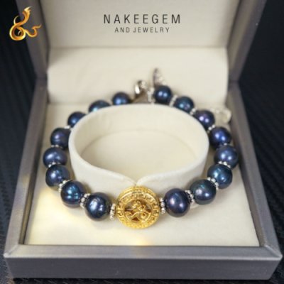 สร้อยข้อมือกำไลมุกแท้ แบรนด์นาคีเจมส์