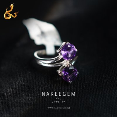 แหวนพลอยอเมทิส (Amethyst) พลอย 2.55 กะรัต