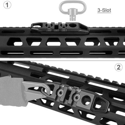West Lake Keymod Picatinny Rail Sections, 3-Slot 7-Slot 11-Slot, Solid Aluminum Single M-LOK