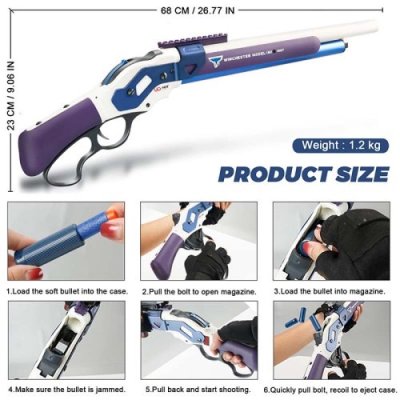 UDL M1887 Soft bullet gun (Purple)