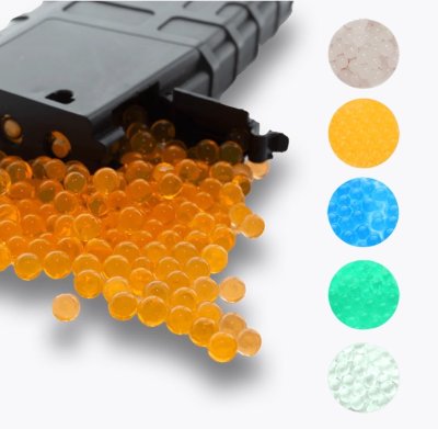 Fresh Gel Blaster Ammo Water Beads Gel Ball 10,000 Pcs 7-8mm, Water Based Gel Balls, Non-Toxic