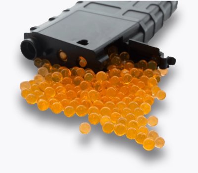 Fresh Gel Blaster Ammo Water Beads Gel Ball 10,000 Pcs 7-8mm, Water Based Gel Balls, Non-Toxic
