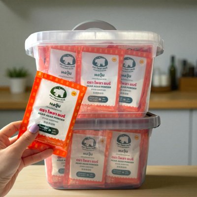 ผงวุ้น Agar Agar บรรจุ 40 ซอง