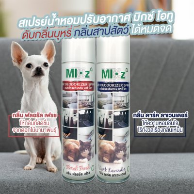 O2 Deodorizer Mixz O2 Air Deodorizer Spray สเปรย์ปรับอากาศ 320 มล.