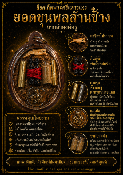 พระศรีแสรงแงง  ฉากดำครบทุกทาง