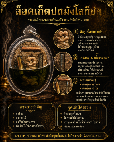 ล็อกเก็ตปถมังโลกีย์ เทวีกระสันต์ เทวารัญจวน (รุ่น ๒)